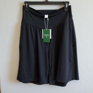HALARA Women's Shorts Airy Cool High Waisted Cool Touch Black Large